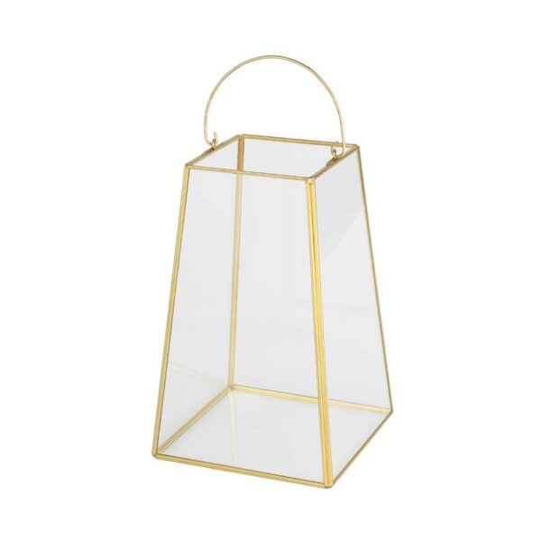 Felinar AMBATOBE 140x140x220mm - Art. 422536, Eglo, Transparent/Auriu