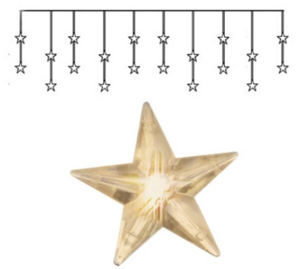 Instalație STAR CURTAIN LED  - Art. 728-71, Eglo, Transparent/Alb