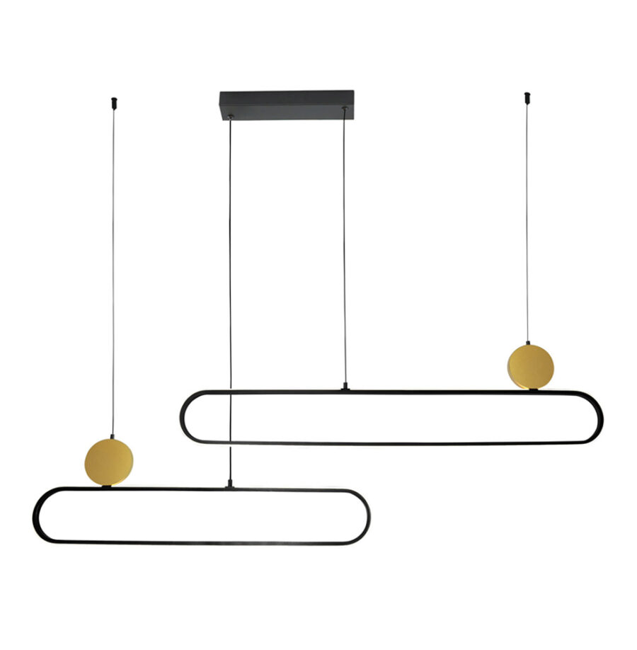 Suspensie de interior Naomi - Art. 4301800, Viokef, Auriu/Negru