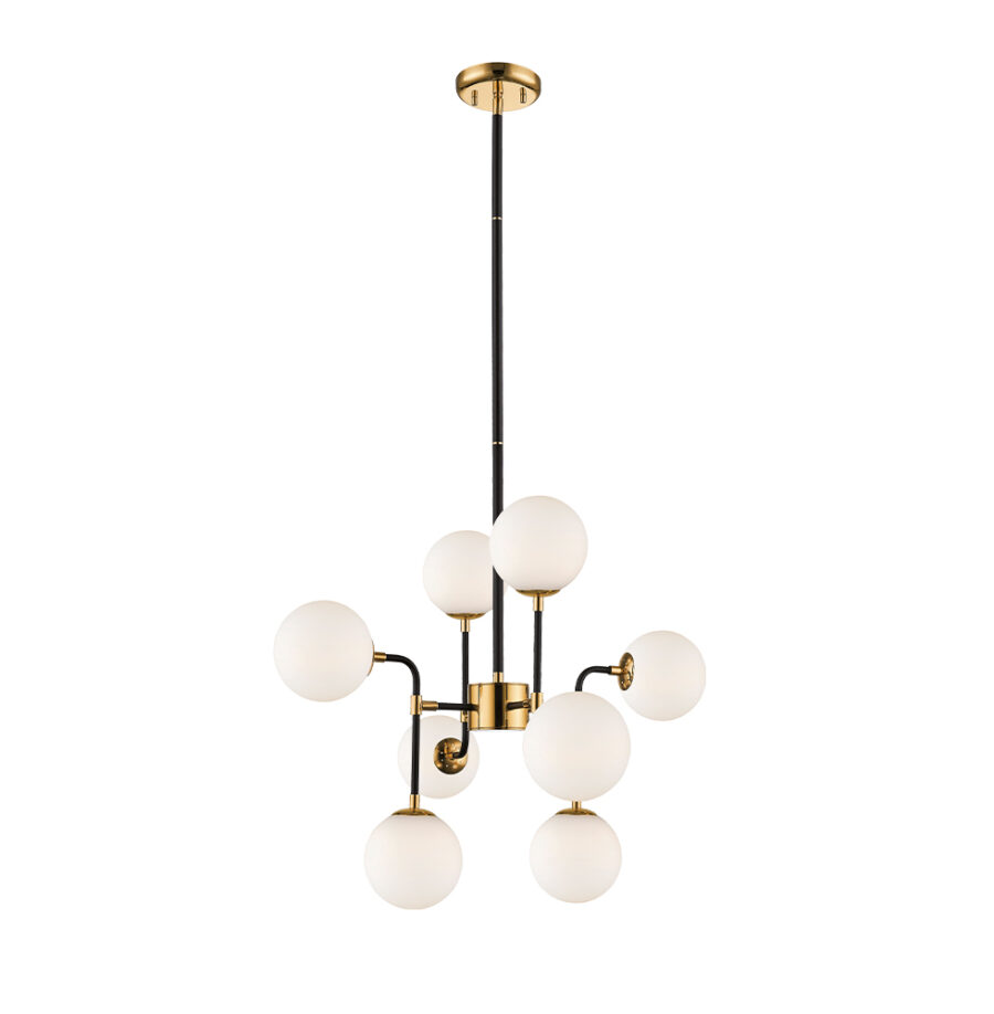 Suspensie de interior Hariet - Art. 4202900, Viokef, Alb/Negru/Auriu