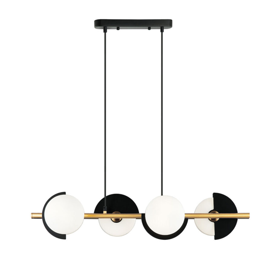 Suspensie de interior Darcy - Art. 4292100, Viokef, Alb/Negru/Bronz