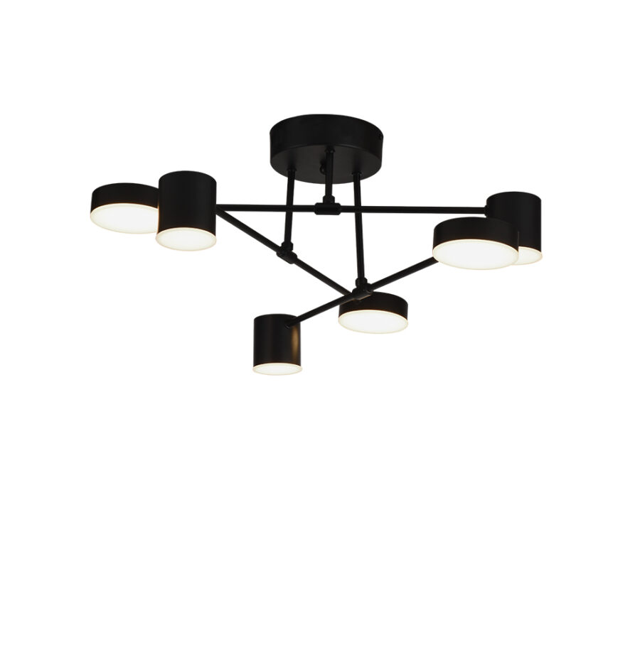 Lustră de interior Uno - Art. 4268200, Viokef, Negru