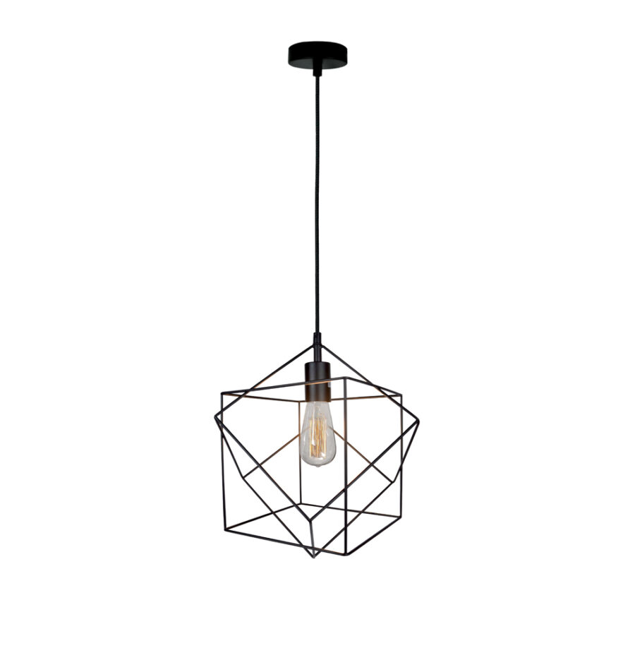 Pendul de interior Cube Quadro - Art. 4193400, Viokef, Negru