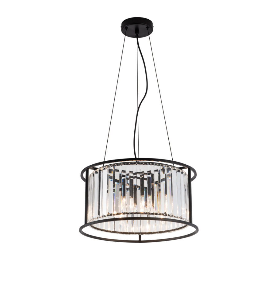 Suspensie de interior Ronda - Art. 4256200, Viokef, Negru/Transparent