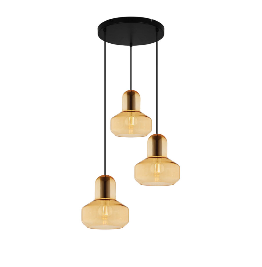 Suspensie de interior Mandy - Art. 4296000, Viokef, Chihlimbar/Negru