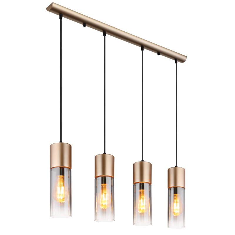 Suspensie de interior ANNIKA - Art. 21000-4HCA, Globo, Cappuccino/Fumuriu
