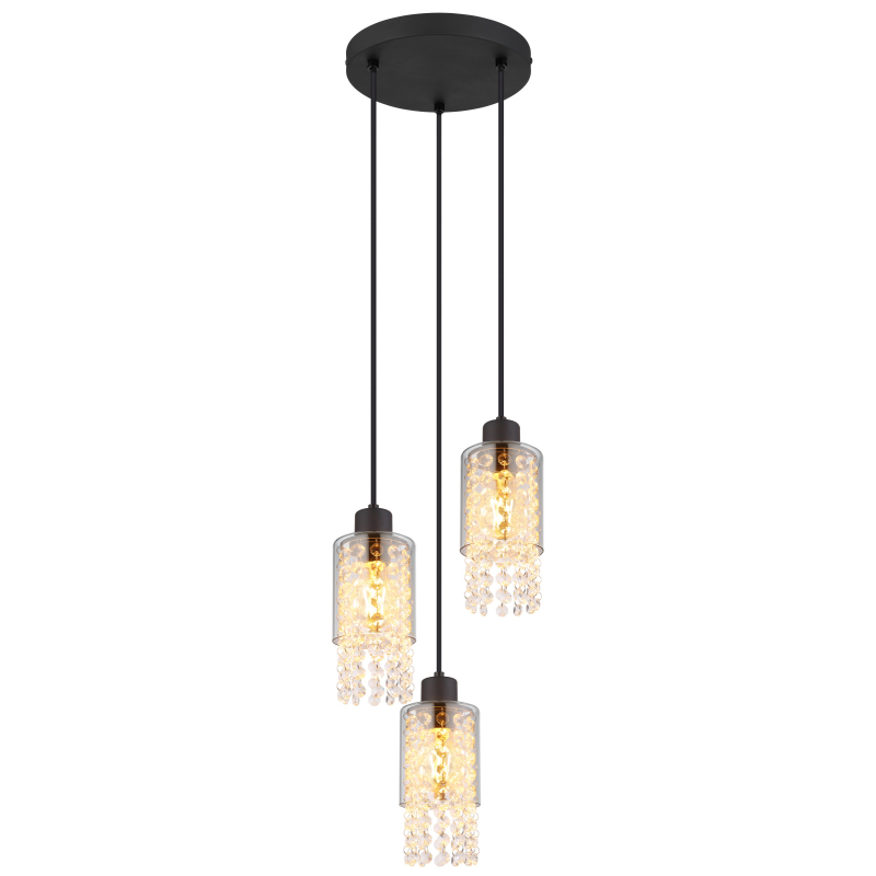 Suspensie de interior BACKEY - Art. 15799-3H, Globo, Fumuriu/Negru