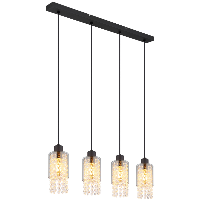 Suspensie de interior BACKEY - Art. 15799-4H, Globo, Fumuriu/Negru