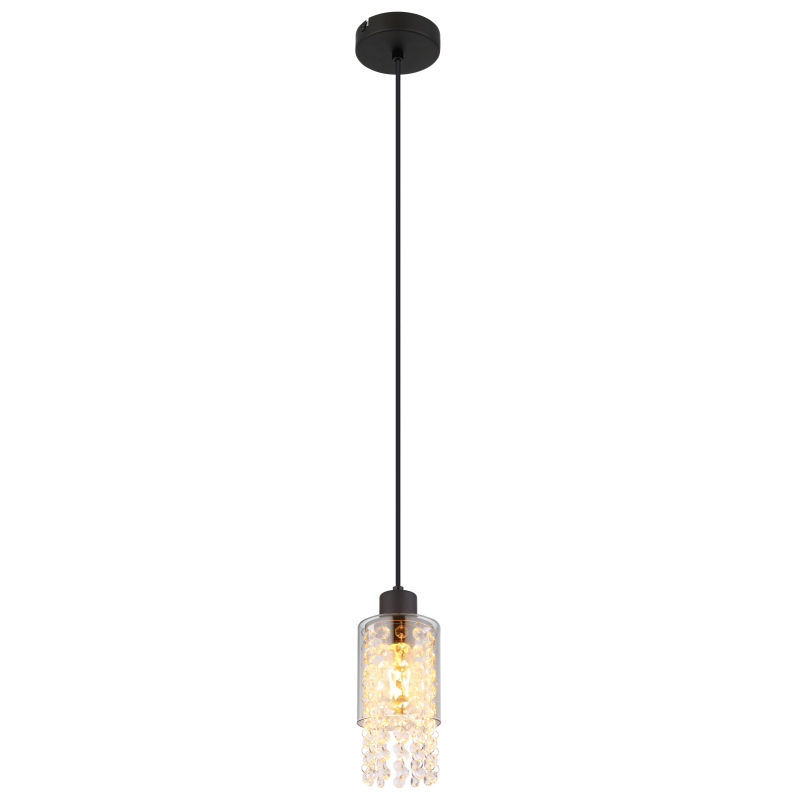 Pendul de interior BACKEY - Art. 15799H, Globo, Fumuriu/Negru
