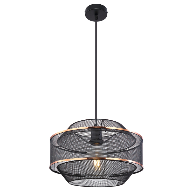 Suspensie de interior BELLONA - Art. 54020H1, Globo, Negru/Auriu