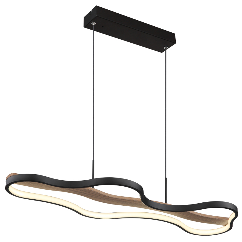 Suspensie de interior BEZZY - Art. 67181H, Globo, Negru/Maro