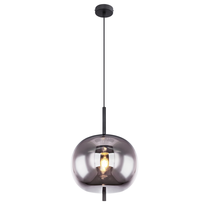 Suspensie de interior BLACKY - Art. 15345H1, Globo, Negru/Fumuriu