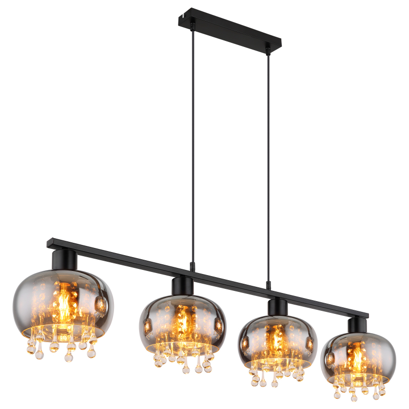Suspensie de interior CORRY - Art. 15839-4H, Globo, Fumuriu/Negru