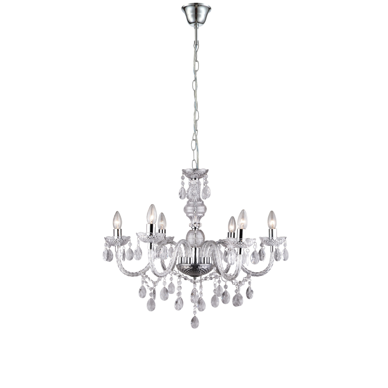 Candelabru de interior CUIMBRA I - Art. 63116-6, Globo, Crom