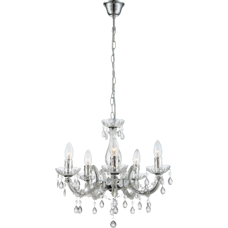 Candelabru de interior CUIMBRA II - Art. 63116-5, Globo, Crom