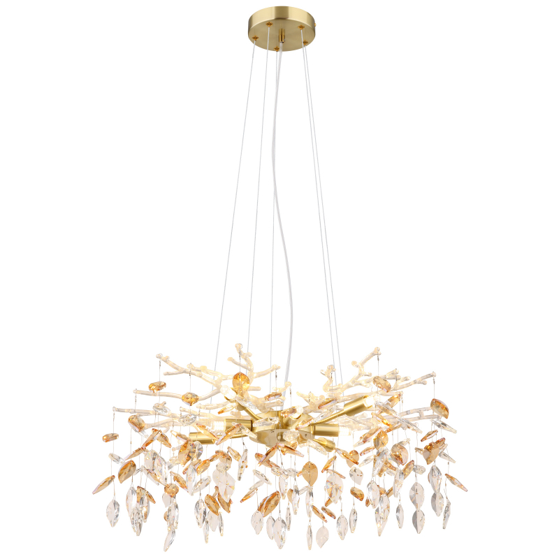 Candelabru de interior DANNA - Art. 64132-8, Globo, Auriu