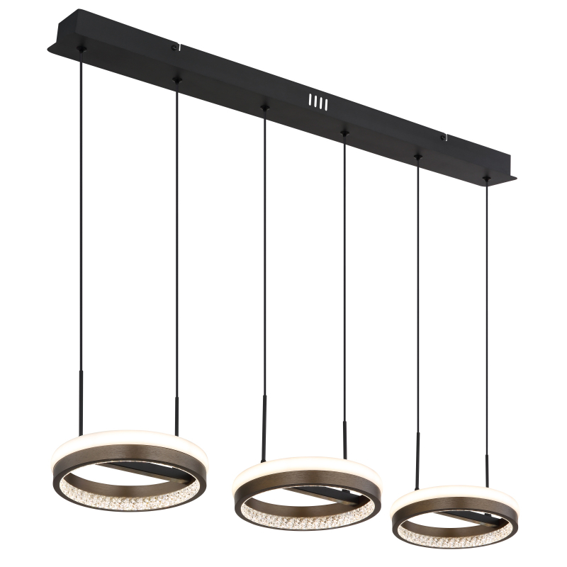 Suspensie de interior DELLA - Art. 67179H2, Globo, Negru/Gri