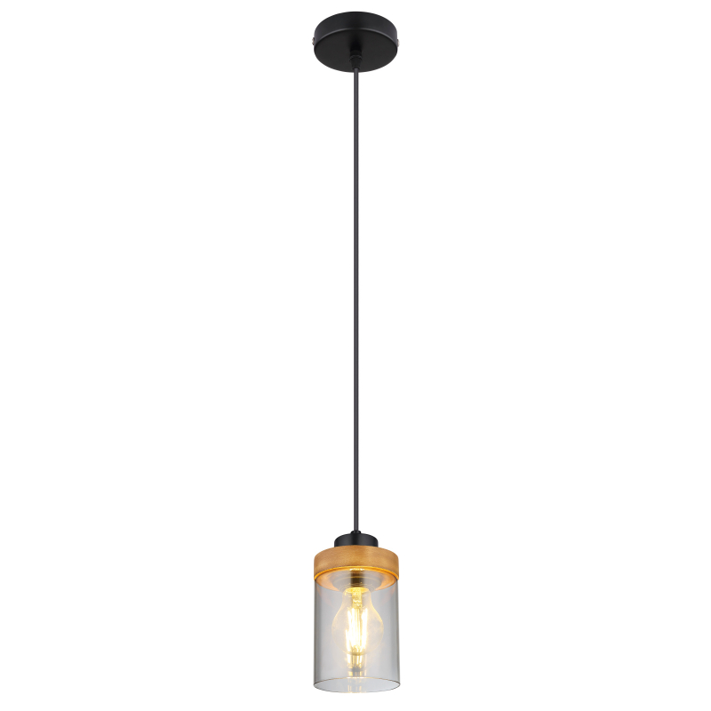 Suspensie de interior FINCA - Art. 15557H, Globo, Negru/Maro