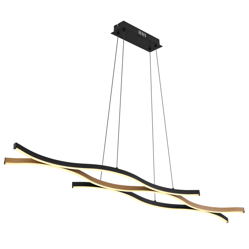 Suspensie de interior GERONIMO - Art. 67206HW, Globo, Negru/Maro