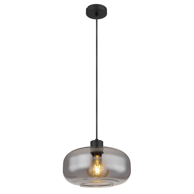 Suspensie de interior GIUSEPPE - Art. 15566H, Globo, Negru/Fumuriu