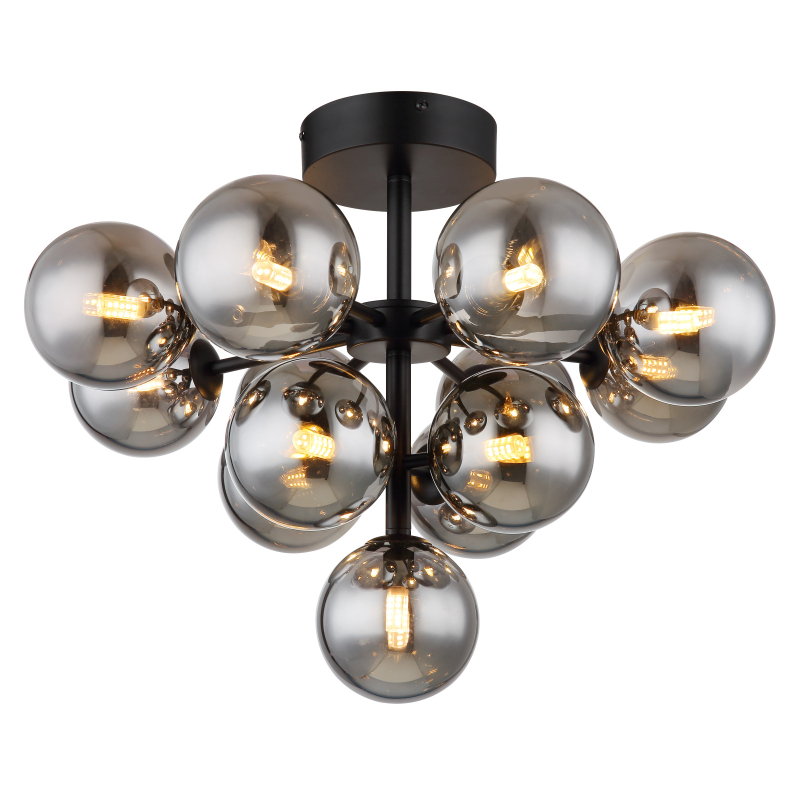 Lustră de interior GRAPPY - Art. 56143-13D, Globo, Negru