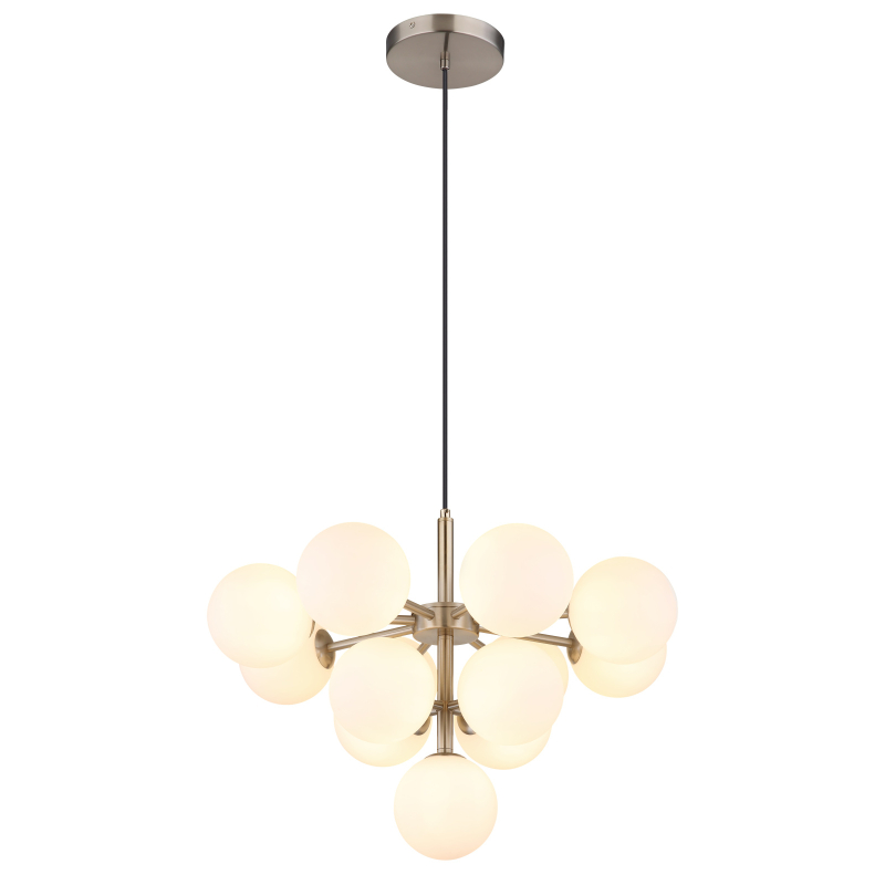 Suspensie de interior GRAPPY - Art. 56143-13N, Globo, Nichel/Alb