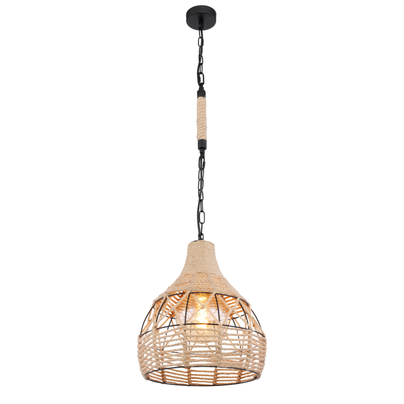Suspensie de interior HALIA - Art. 15671H, Globo, Negru/Maro