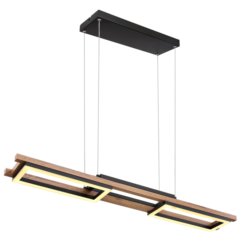 Suspensie de interior ILLA - Art. 67266H, Globo, Alb/Negru/Maro
