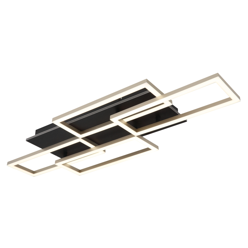 Plafonieră de interior JEFFRY - Art. 67359-40A, Globo, Negru,Gri