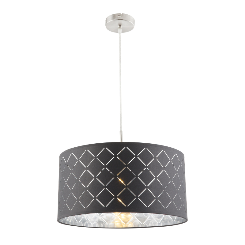 Suspensie de interior KIDAL - Art. 15228H, Globo, Negru/Argintiu