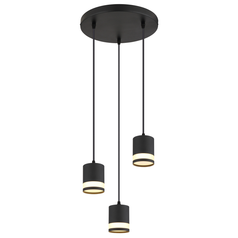 Suspensie de interior LUCERO - Art. 57852-3H, Globo, Negru