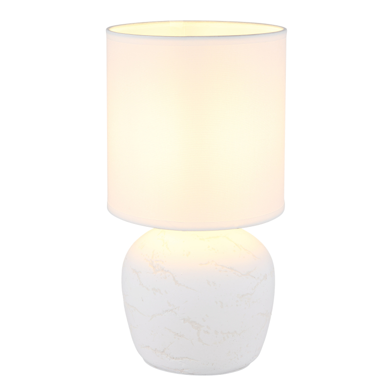 Veioză de interior MARBLE - Art. 21739W, Globo, Alb