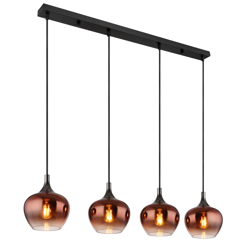 Suspensie de interior MAXY - Art. 15548-4HG, Globo, Cupru/Negru