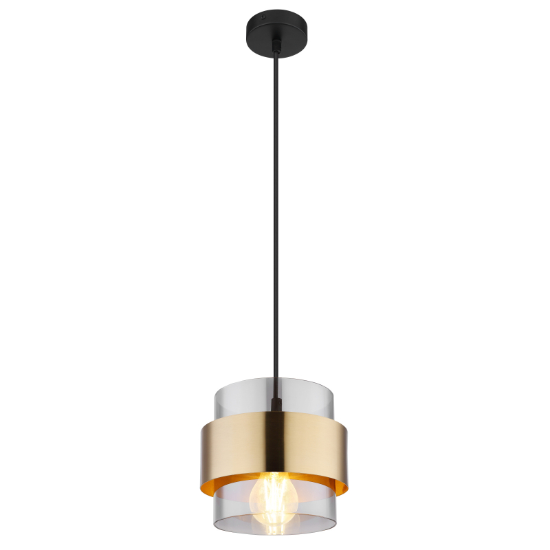 Suspensie de interior MILLEY - Art. 15560H, Globo, Negru/Alamă