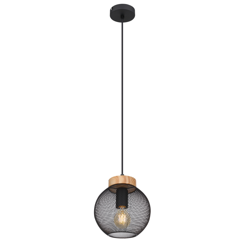 Suspensie de interior PABLO - Art. 15663H, Globo, Negru/Maro