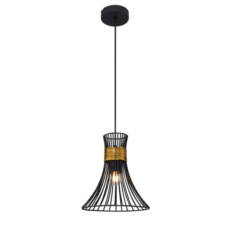 Suspensie de interior PURRA - Art. 54814H, Globo, Negru/Auriu
