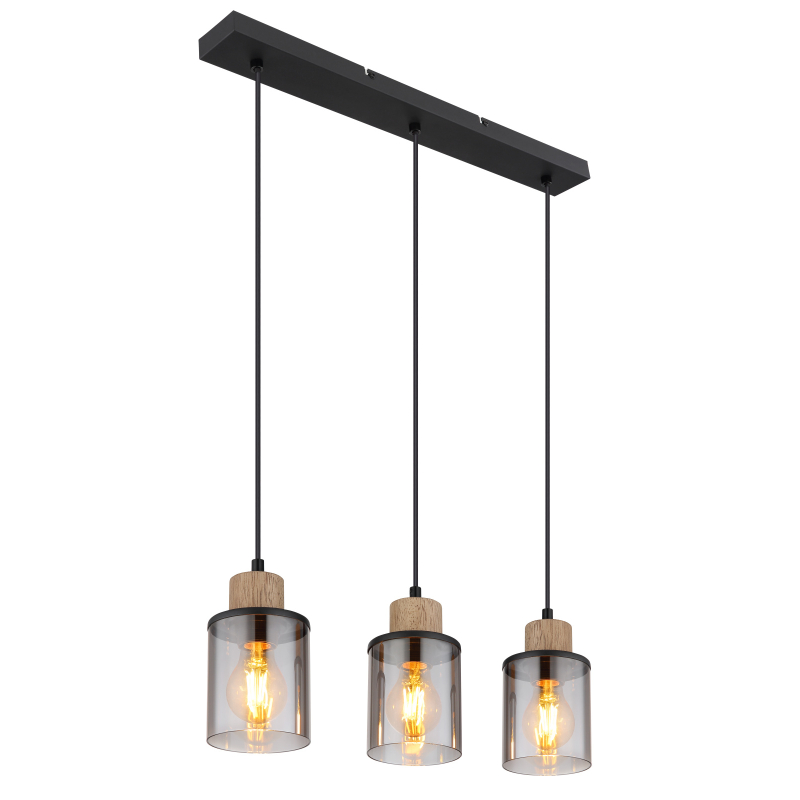 Suspensie de interior REID - Art. 15707-3H, Globo, Negru/Maro