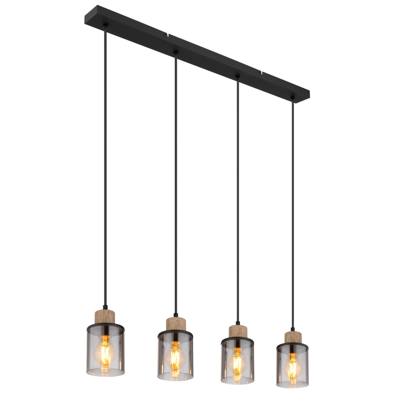Suspensie de interior REID - Art. 15707-4H, Globo, Negru/Maro