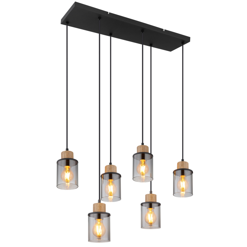 Suspensie de interior REID - Art. 15707-6H, Globo, Negru/Maro