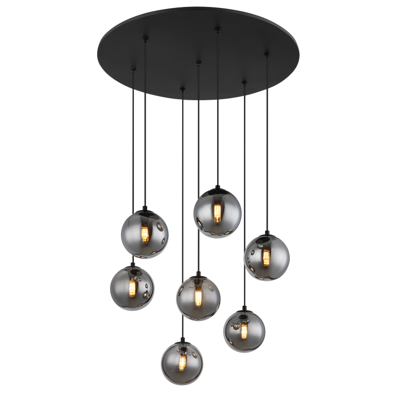 Suspensie de interior RIHA - Art. 56133-7H, Globo, Fumuriu/Negru