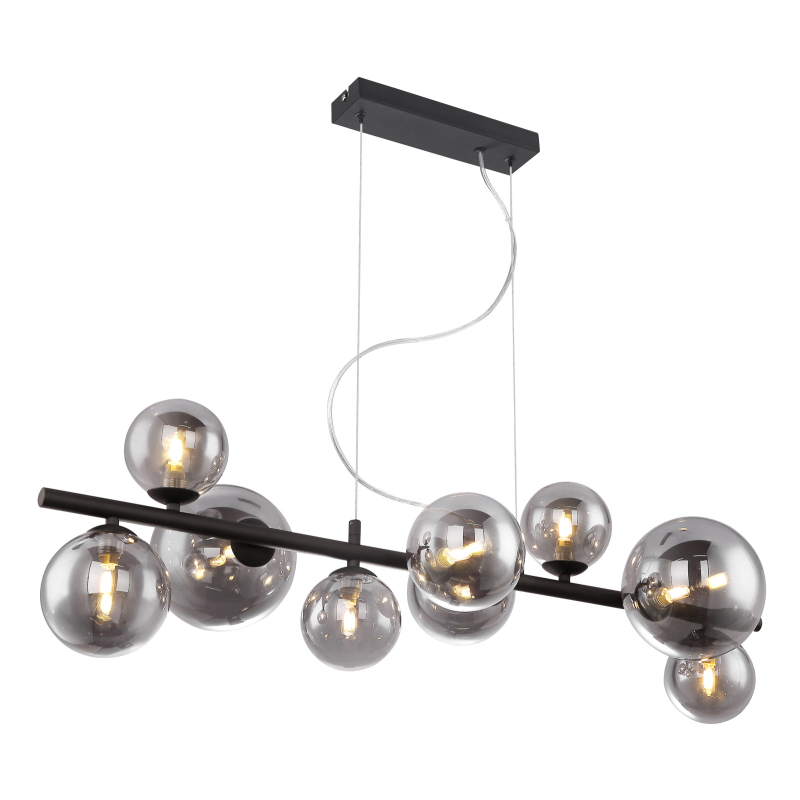 Suspensie de interior RIHA - Art. 56133-9H, Globo, Fumuriu/Negru