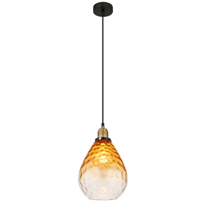 Suspensie de interior SALVY - Art. 15786H, Globo, Chihlimbar/Negru