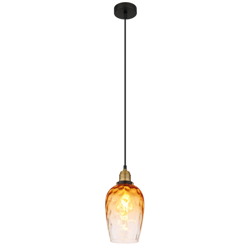 Suspensie de interior SALVY - Art. 15786H2, Globo, Chihlimbar/Negru