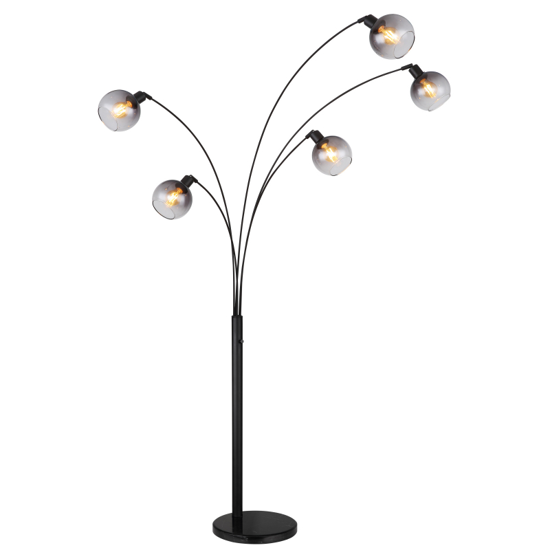 Lampadar de interior SEYMOUR - Art. 58228NBS, Globo, Negru