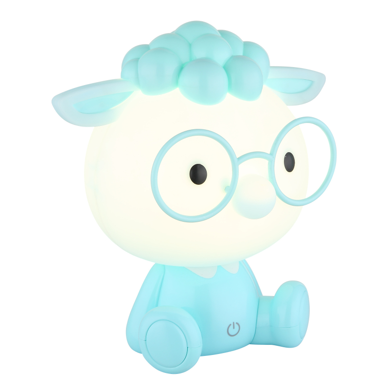 Veioză de interior SHEEPY - Art. 21760B, Globo, Alb/Albastru