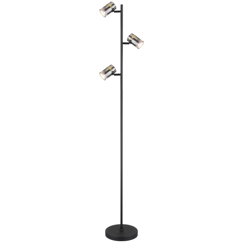 Lampadar de interior TRABBY - Art. 57916S, Globo, Negru