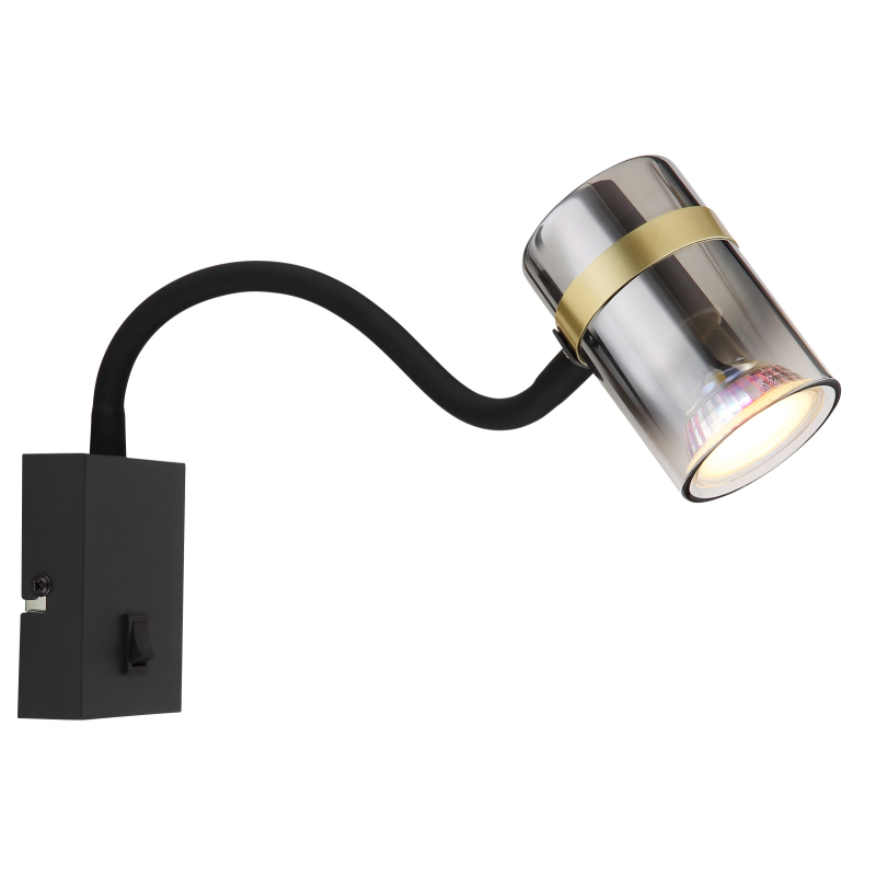 Aplică de interior TRABBY - Art. 57916W, Globo, Negru/Auriu