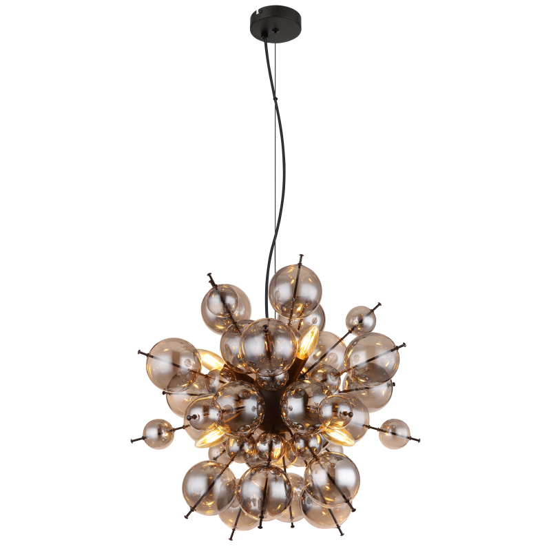 Suspensie de interior UDO - Art. 15633HS, Globo, Negru/Fumuriu