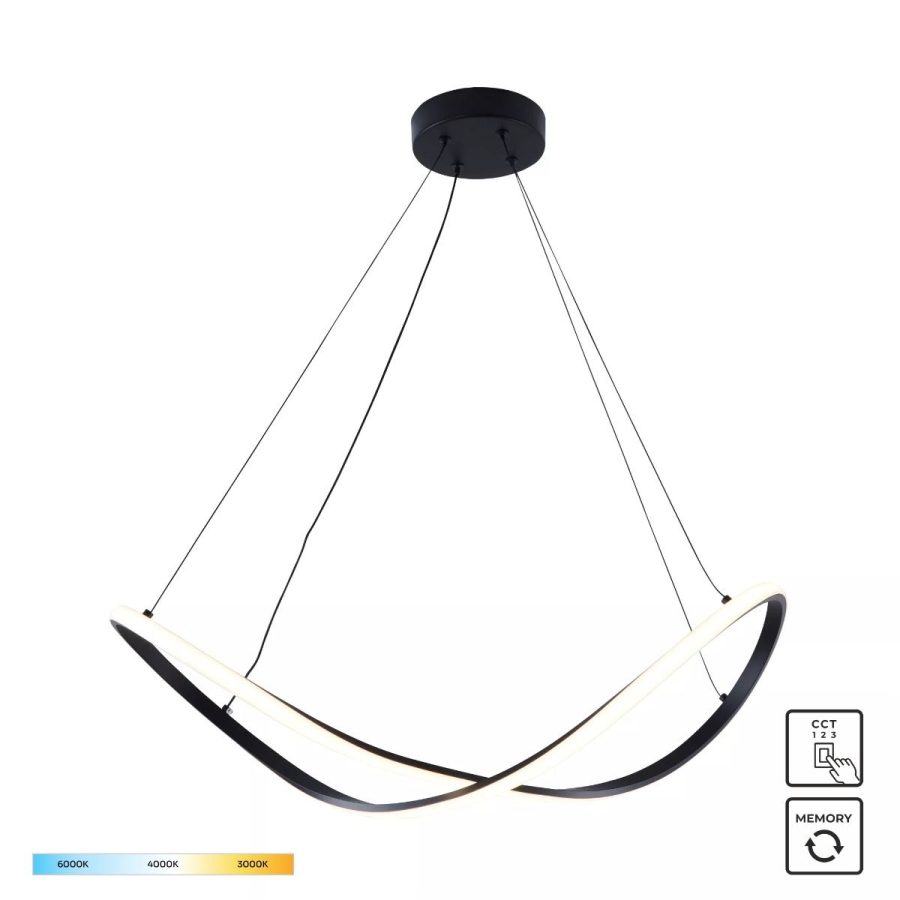 Suspensie de interior ERDA - Art. 19600P-BK, Zuma Line, Negru