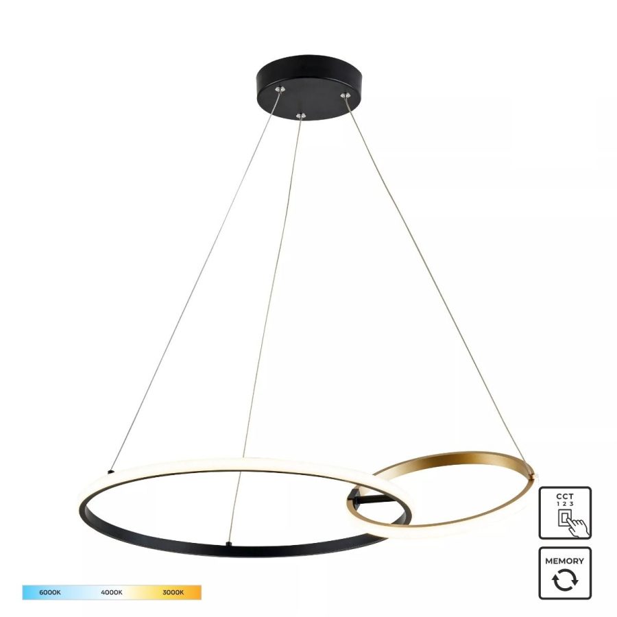 Suspensie de interior RANDO - Art. 20002P-GD, Zuma Line, Negru